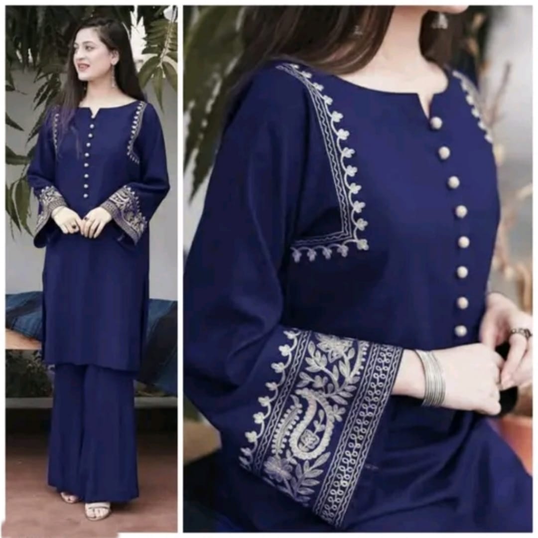 Maverick Fusion Festive Aari Work Kurta Pant Set